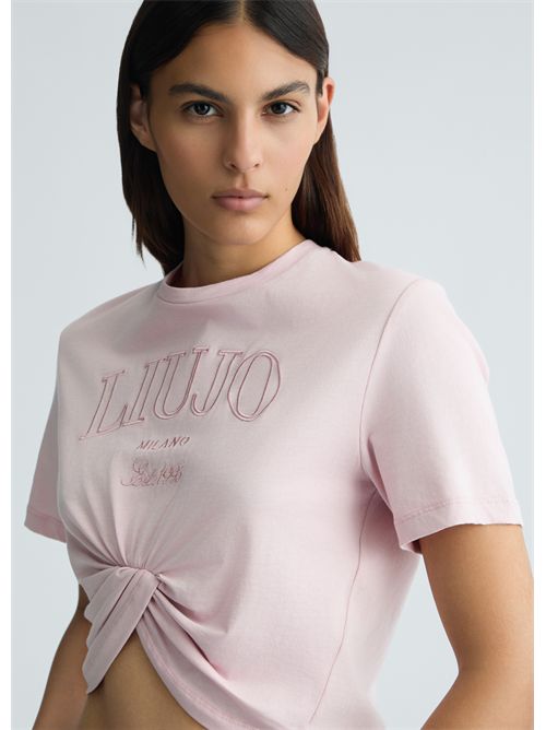 t-shirt woman pink LIU JO | WA5001JS923/M9448